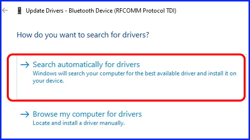 update bluetooth driver