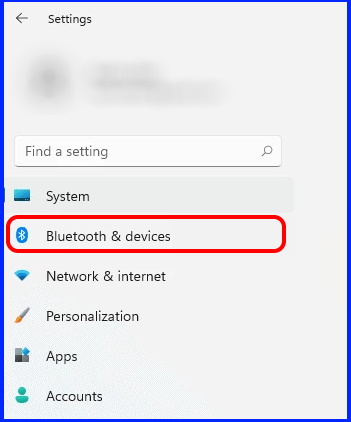 Bluetooth and devices windows 11