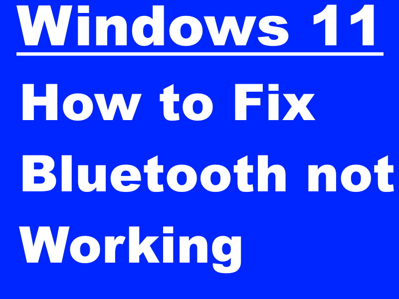 How to Fix or Reinstall Bluetooth Driver in Windows 10
