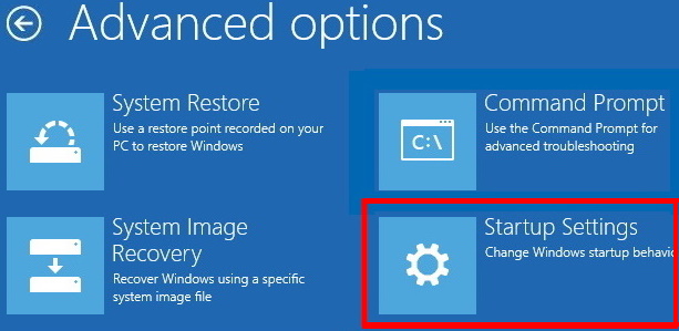 startup settings windows 11