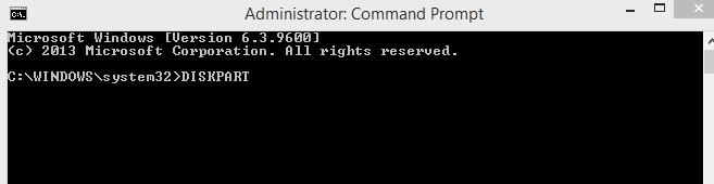 DISKPART command windows 10 to fix create backup system failed error