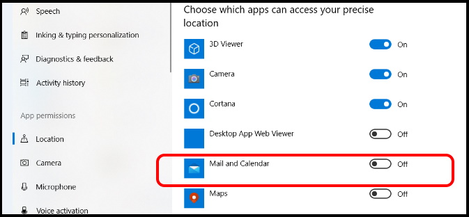 Stop Apps from accessing location