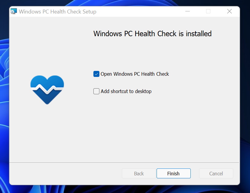 download PC health cherck app