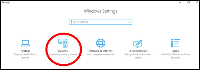 change Camera settings windows 10