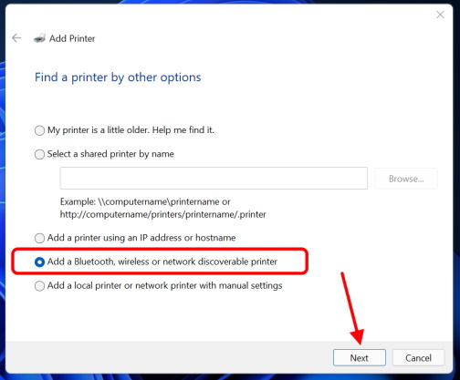 add a bluettoth printer windows 11