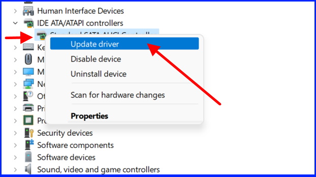 Update device driver windows 11