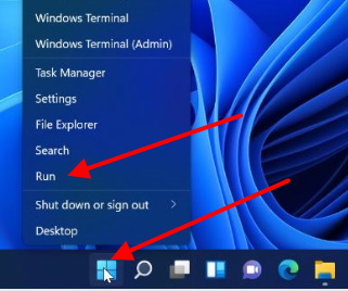 open run in windows 11