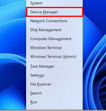 open device manager in windows 11