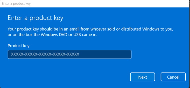 windows 11 product key