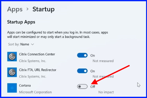 disable apps opening on startup