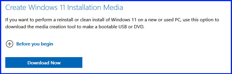 create bootable installation media windows 11