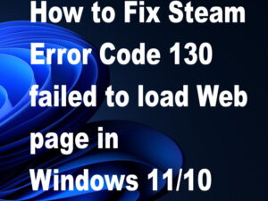 steam error failed to load web page