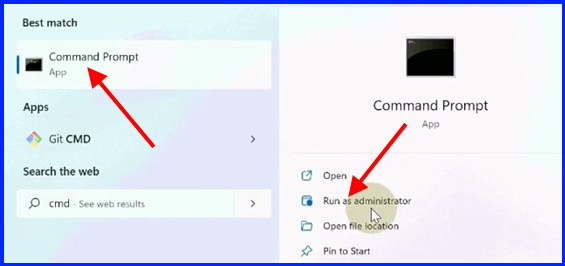 Open command prompt