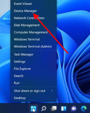 open device manager windows 11