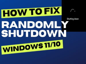 Randomly shutdown computer