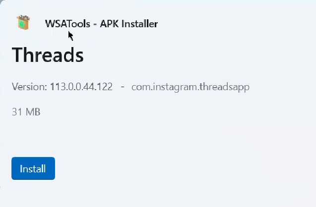 Install Threads APK