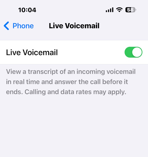 Enable voicemail